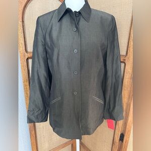 Ann Taylor lined shirt jacket.